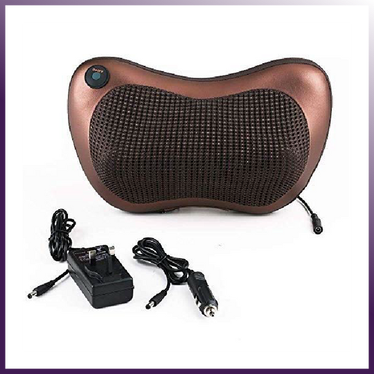 Back & Neck Shiatsu Massage Pillow | Heat & Deep Tissue Kneading.