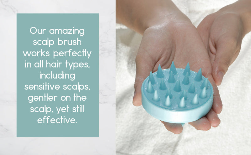 Hair & Scalp Massager Brush | Soft Silicone Bristles for Growth, Relaxation & Deep Clean