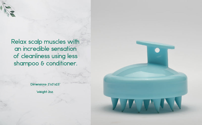Hair & Scalp Massager Brush | Soft Silicone Bristles for Growth, Relaxation & Deep Clean