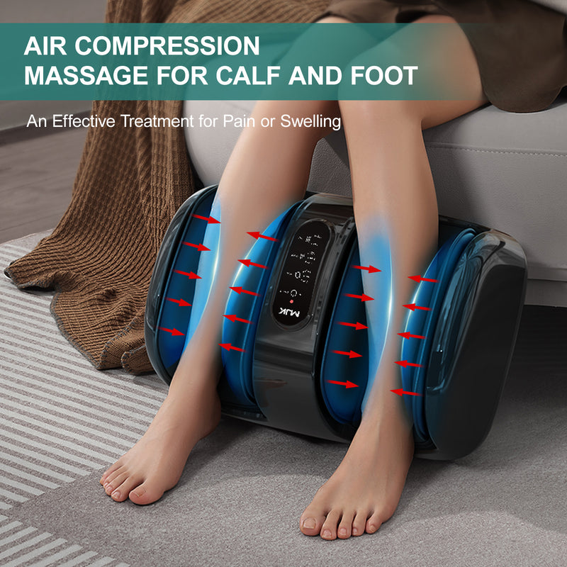 Smart 3D Foot Massager with Heat, Air Compression & Quiet Design – Pain Relief & Relaxation for Home/Office