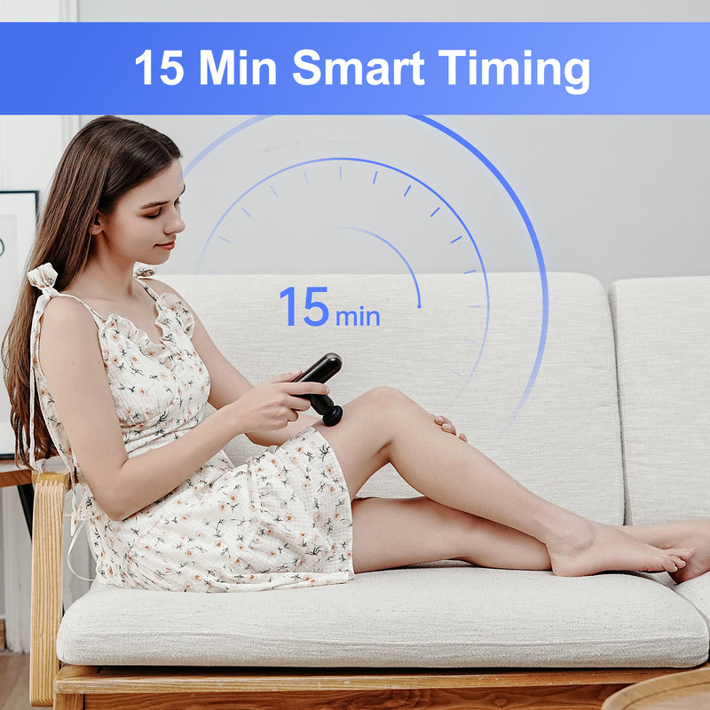 Mini Travel Massage Gun | Portable Deep Tissue Percussion Massager for Muscle Recovery at Home, Gym & Travel
