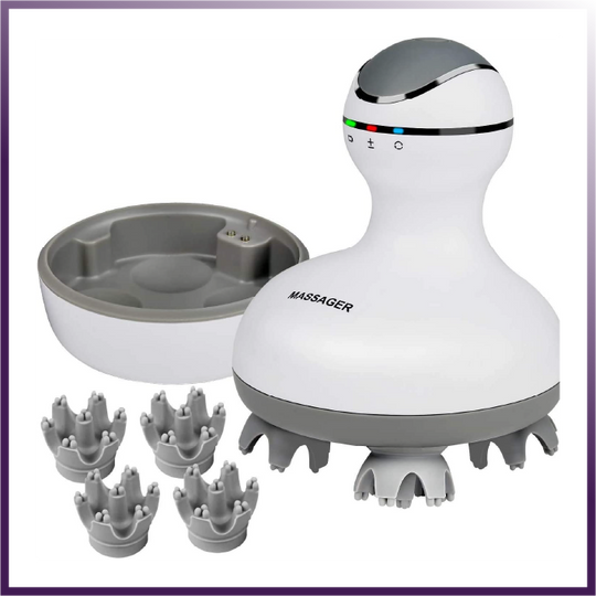 Smart Electric Scalp Massager | Rechargeable Head & Hair Growth Massager.