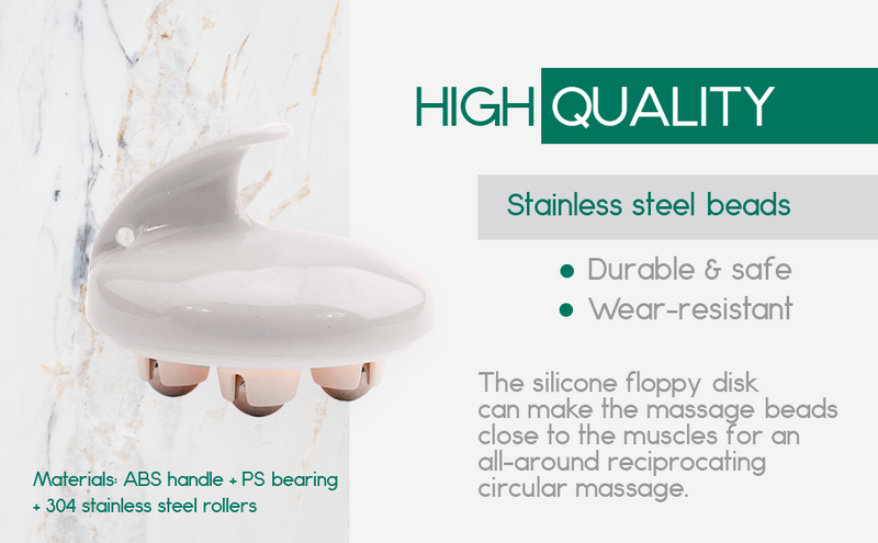 Rolling Body Massager | Stainless Steel 360° Roller for Muscle Relief, Cellulite Reduction & Relaxation