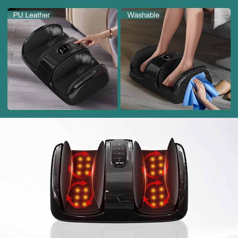 Smart 3D Foot Massager with Heat, Air Compression & Quiet Design – Pain Relief & Relaxation for Home/Office