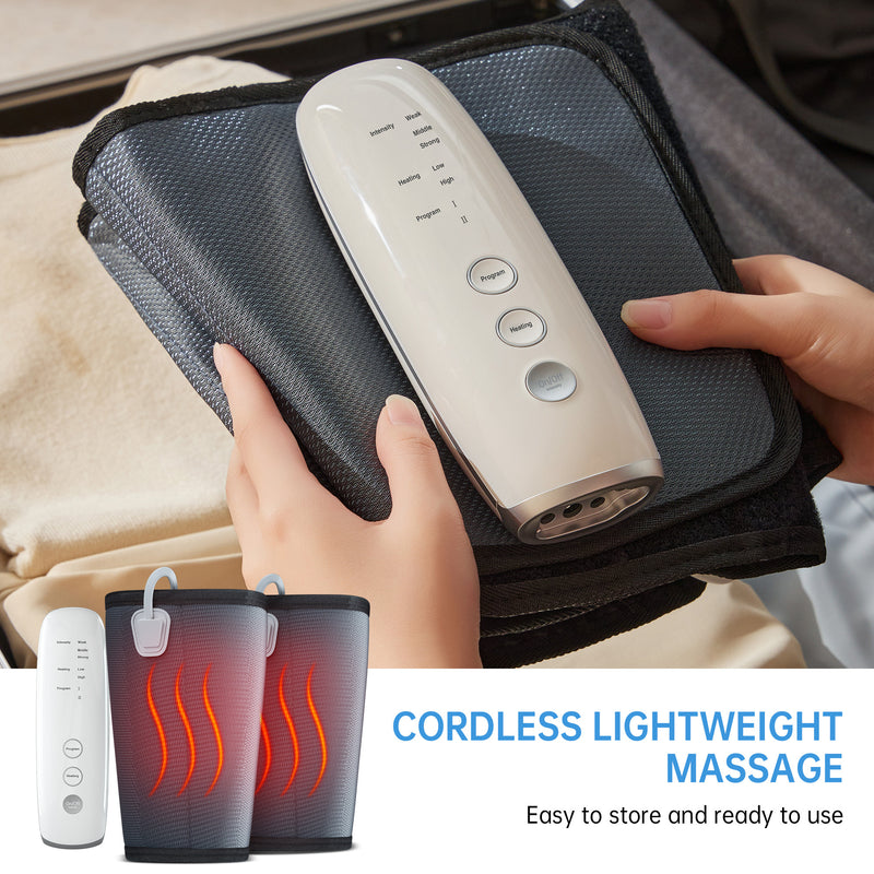 Intelligent Leg Massager | 3-Level Air Compression & Heat Therapy with Adjustable Fit