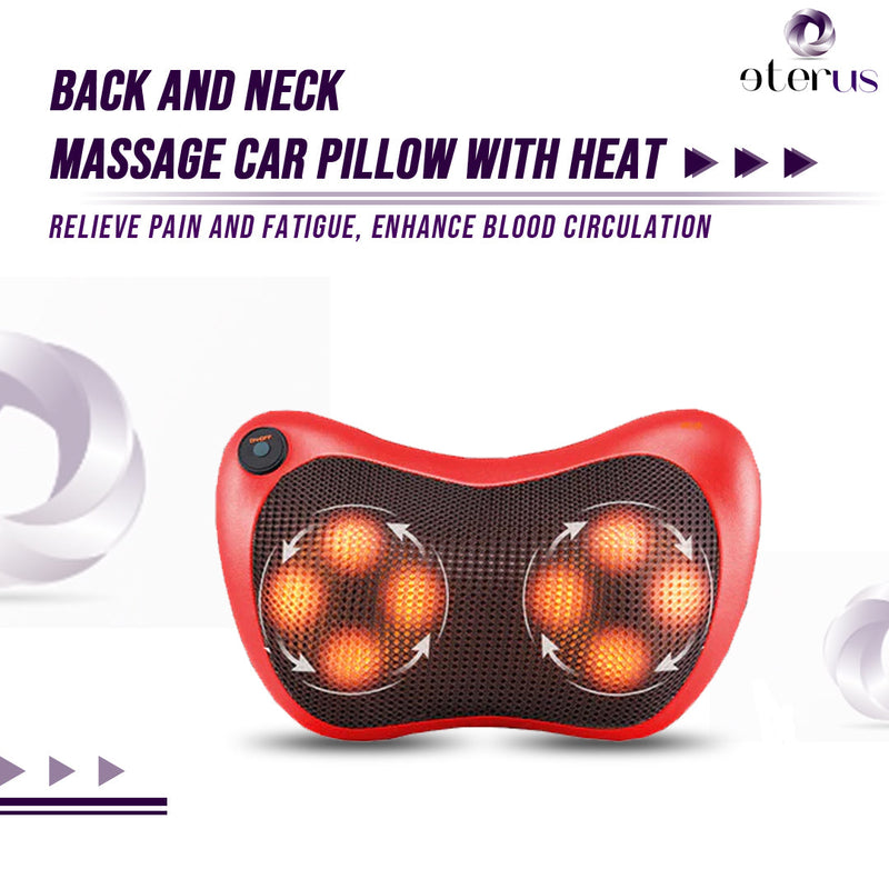 Back & Neck Shiatsu Massage Pillow | Heat & Deep Tissue Kneading