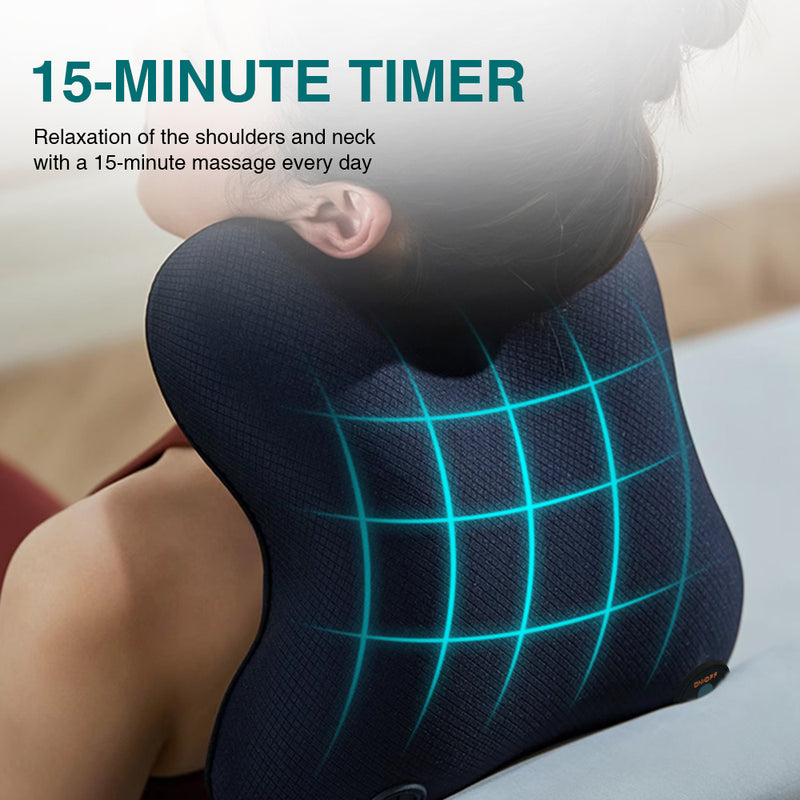 Neck & Back Shiatsu Massager | 3D Deep Kneading with Heat for Full Body Relief