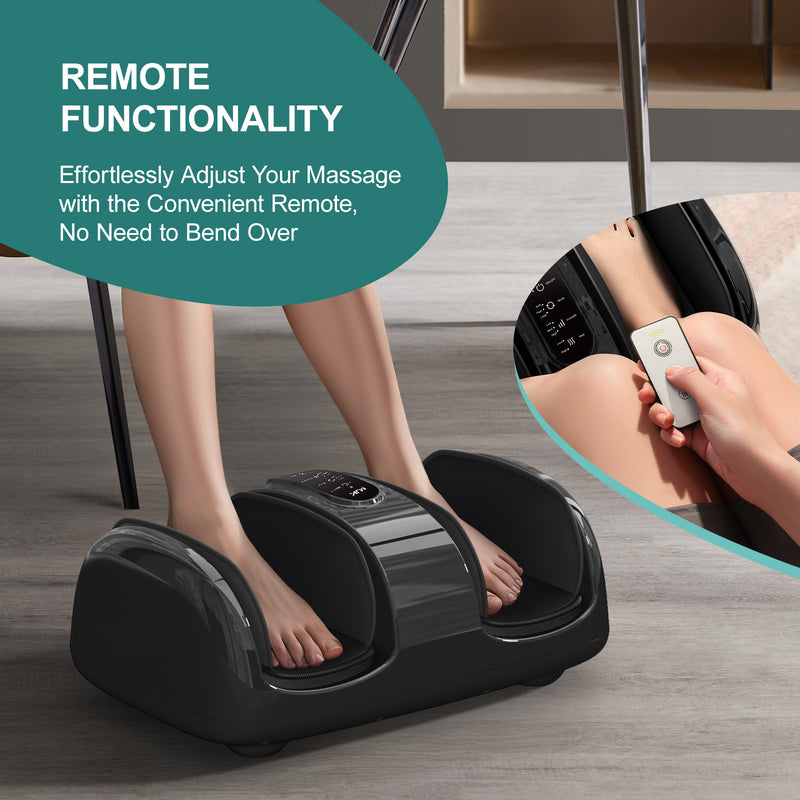 Smart 3D Foot Massager with Heat, Air Compression & Quiet Design – Pain Relief & Relaxation for Home/Office