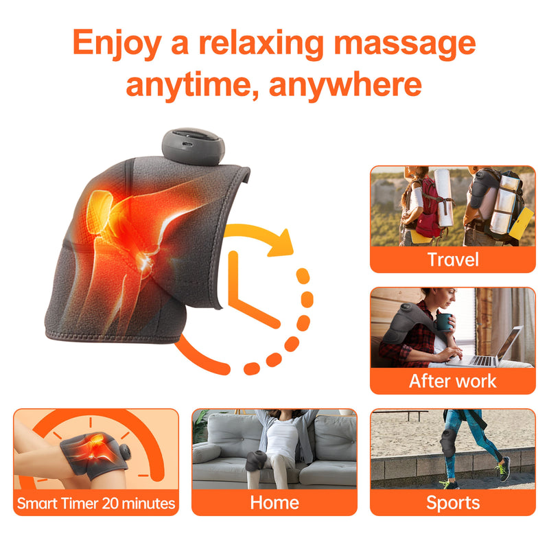 Rechargeable Knee Massager | Smart Relief Pad for Joint Pain & Recovery