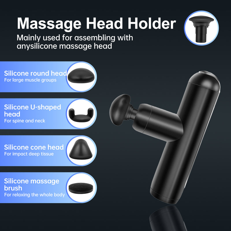 Mini Travel Massage Gun | Portable Deep Tissue Percussion Massager for Muscle Recovery at Home, Gym & Travel