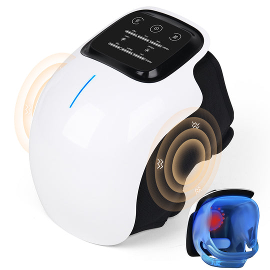 Smart Knee Massager with Heat, Vibration & 3D Air Compression – Portable Pain Relief for Arthritis & Sports Recovery.