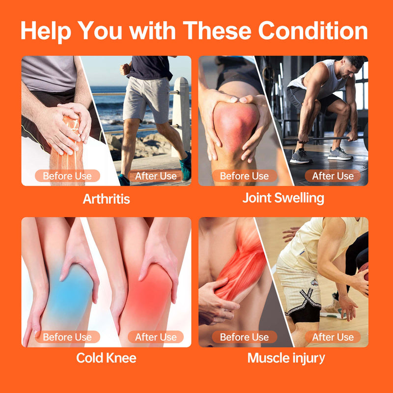 Rechargeable Knee Massager | Smart Relief Pad for Joint Pain & Recovery