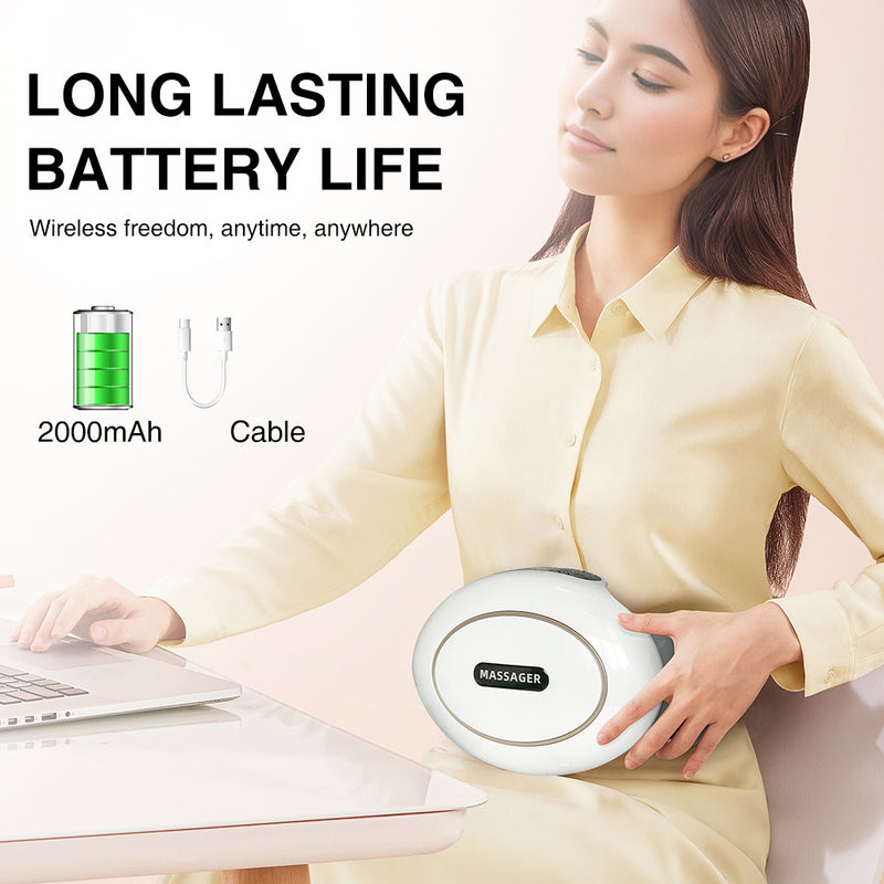 Automatic Abdominal Massager | Multi-Use for Waist, Abdomen, Back, Neck & Legs – 3 Massage Modes with Heat & Rechargeable Battery
