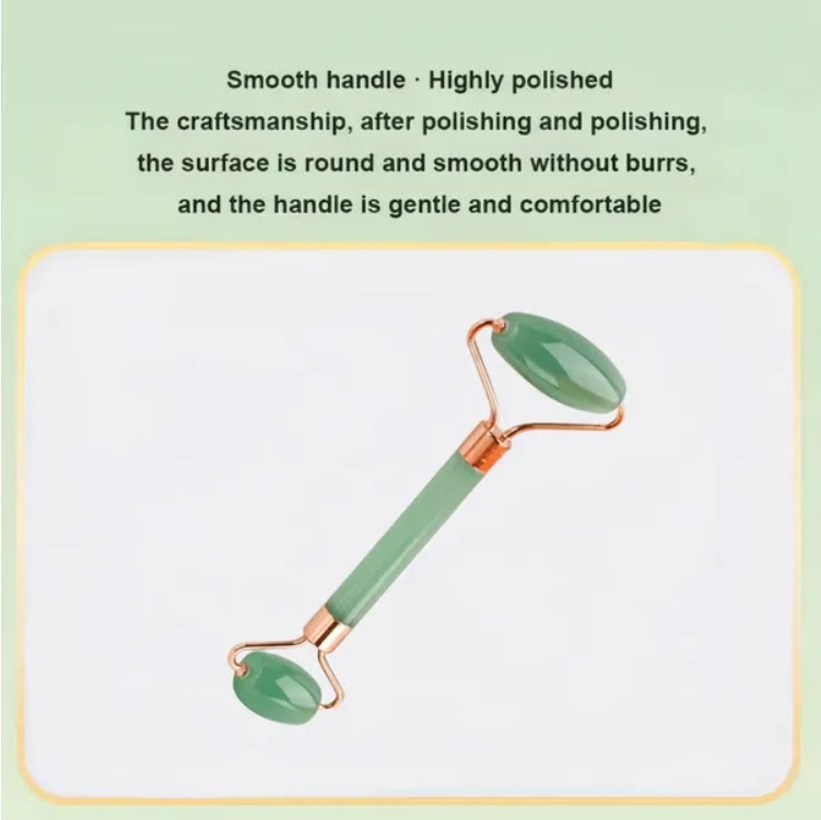2-in-1 Jade Roller & Gua Sha Board | Facial Massage Tool for Skincare, Anti-Wrinkle & Puffiness Relief