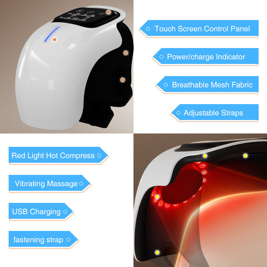 Smart Knee Massager with Heat, Vibration & 3D Air Compression – Portable Pain Relief for Arthritis & Sports Recovery.