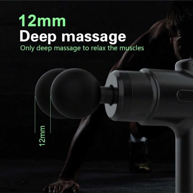 Deep Tissue Massage Gun | Handheld Percussion Massager with 8 Heads for Athletes & Muscle Recovery
