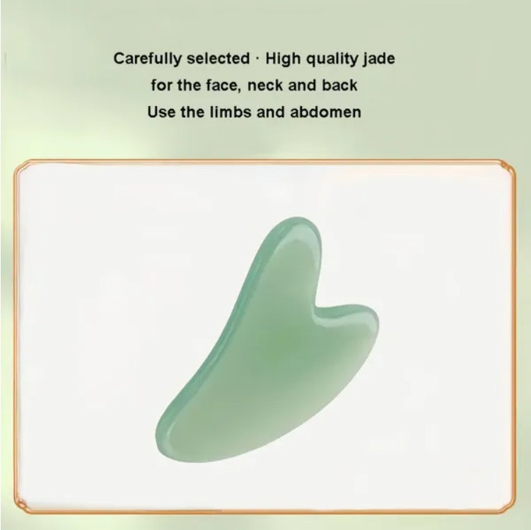 2-in-1 Jade Roller & Gua Sha Board | Facial Massage Tool for Skincare, Anti-Wrinkle & Puffiness Relief