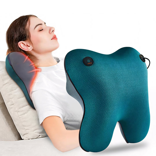 Neck & Back Shiatsu Massager | 3D Deep Kneading with Heat for Full Body Relief.