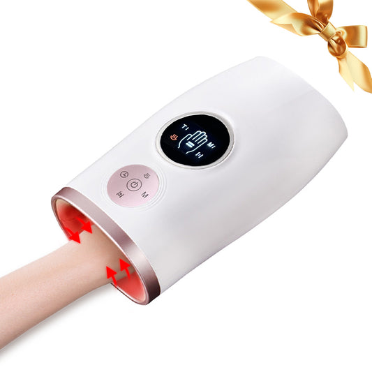 3-Speed Hand Massager | Heat Therapy, Air Compression & 30-Min Timer – Portable & Relaxing.