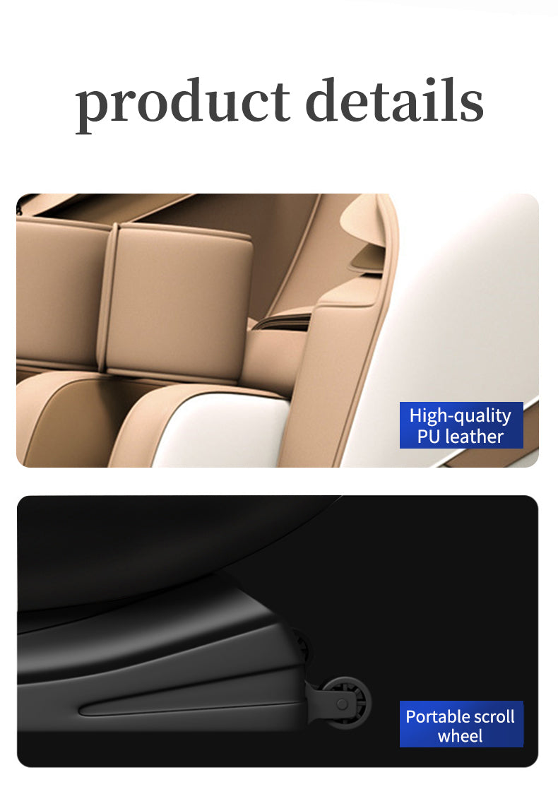 CalmEase Zero-Gravity Airbag Massage Chair (Black)