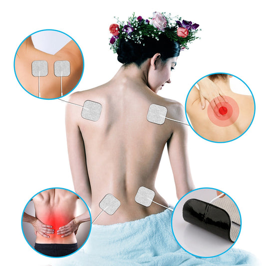 4pcs Reusable Electrode Pads | Replacement Pads for TENS & EMS Units.