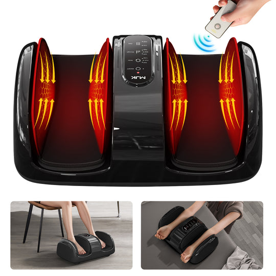 Smart 3D Foot Massager with Heat, Air Compression & Quiet Design – Pain Relief & Relaxation for Home/Office.