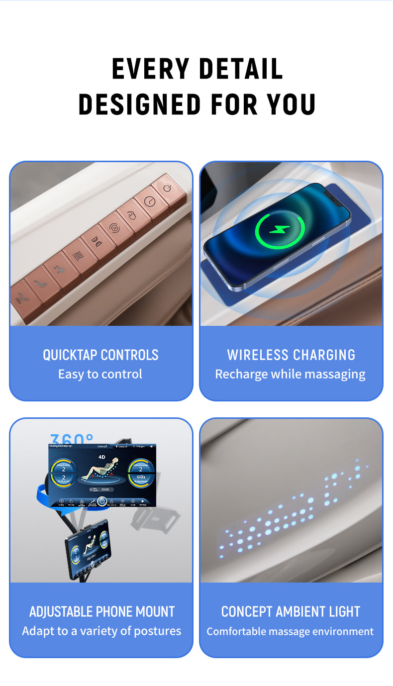 Stratus Massage Chair with TFT Screen & Foot Rollers