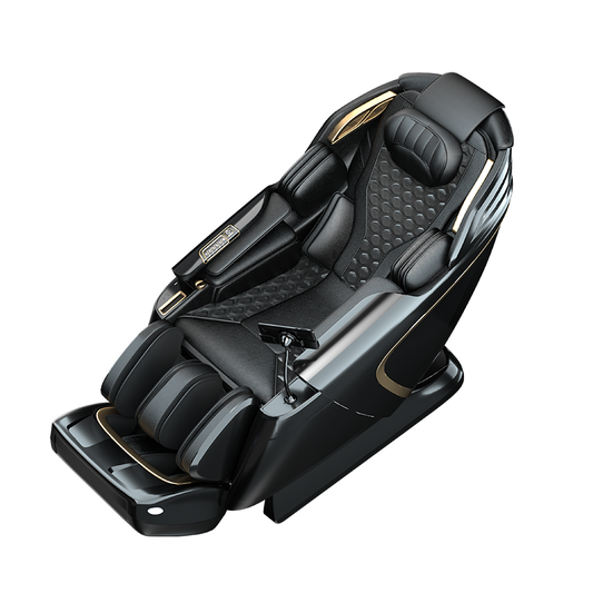SN-T80 4D Soft Power Massage Chair (Black).