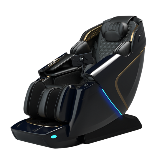 Massage Chairs Cheap SN-T80 4D Soft Power Massage Chair (Black), massage chair, 4D rollers, heated, in black, product photo