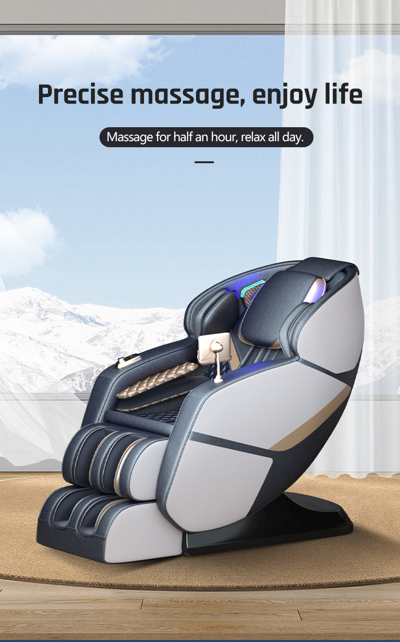 AI-Powered 4D Luxury Massage Chair | Full Body Zero Gravity Recliner.