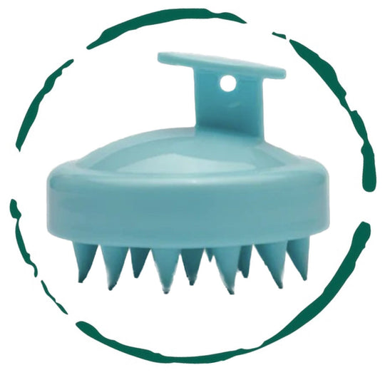 Hair & Scalp Massager Brush | Soft Silicone Bristles for Growth, Relaxation & Deep Clean.