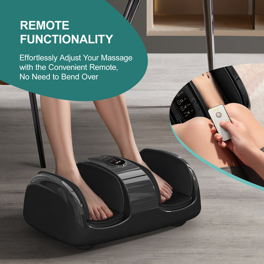 Smart 3D Foot Massager with Heat, Air Compression & Quiet Design – Pain Relief & Relaxation for Home/Office.