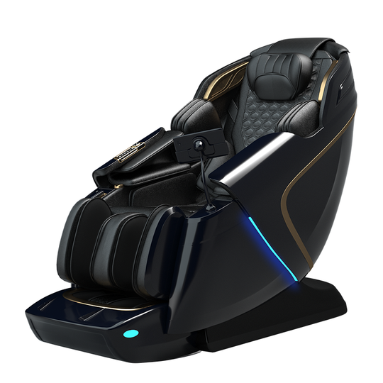 SN-T80 4D Soft Power Massage Chair (Black).